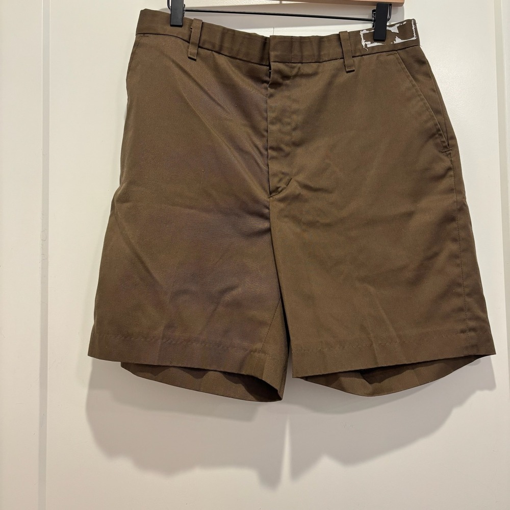 Vintage Riverside UPS Brown Work Shorts Men 33 Made in USA